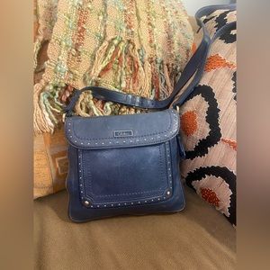 COLE HAAN | BLUE LEATHER CROSS BODY